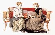 Winslow Homer Chess Board Sweden oil painting artist